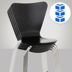 Ensemble de 2 chaises visiteurs Calisto | noir
