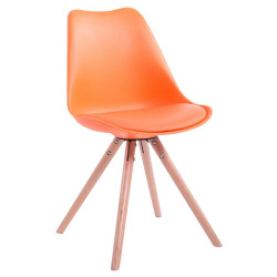 Chaise visiteur Toulouse Natura Ronde | orange