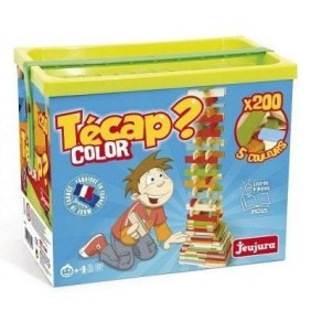 Jeu de construction en bois - JEUJURA - TECAP COLOR - 200 pieces - Mixte - A partir de 4 ans