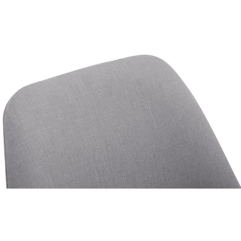 Chaise visiteur Borneo V2 en tissu Natura | gris