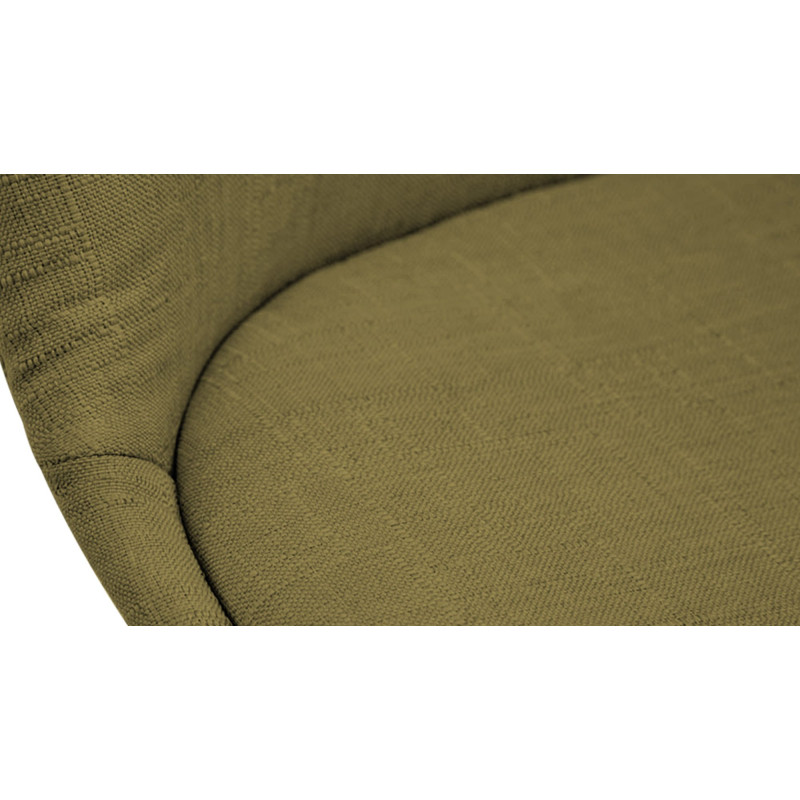 Chaise visiteur Borneo V2 en tissu Natura | vert