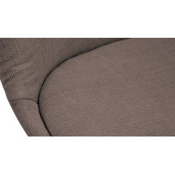 Chaise visiteur Borneo V2 en tissu Natura | taupe