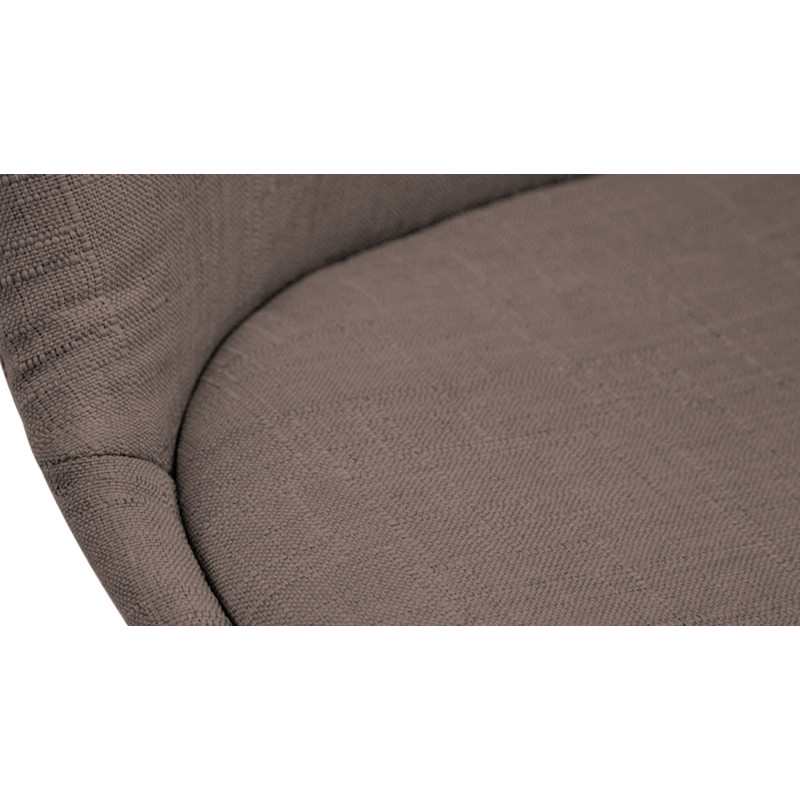 Chaise visiteur Borneo V2 en tissu Natura | taupe