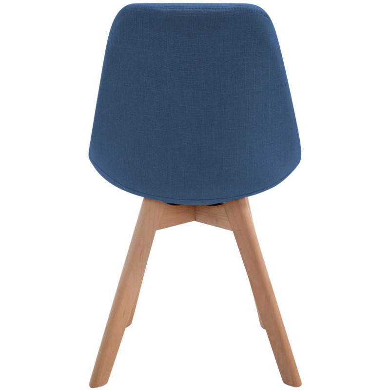 Chaise visiteur Borneo V2 en tissu Natura | bleu
