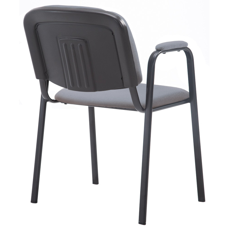 Chaise visiteur Ken PRO en tissu | gris
