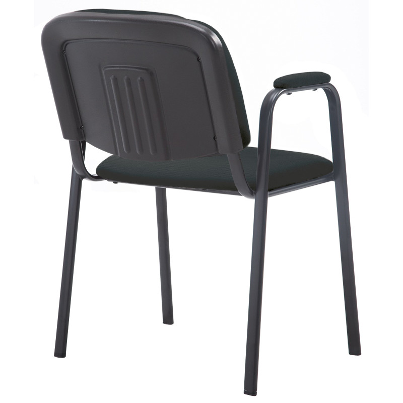 Chaise visiteur Ken PRO en tissu | noir