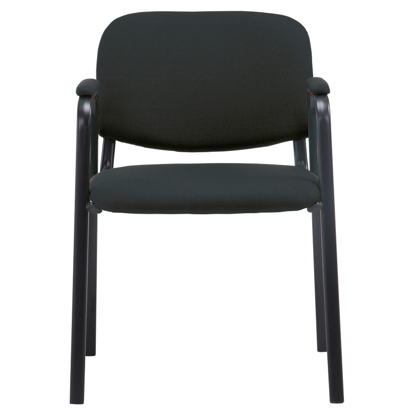 Chaise visiteur Ken PRO en tissu | noir