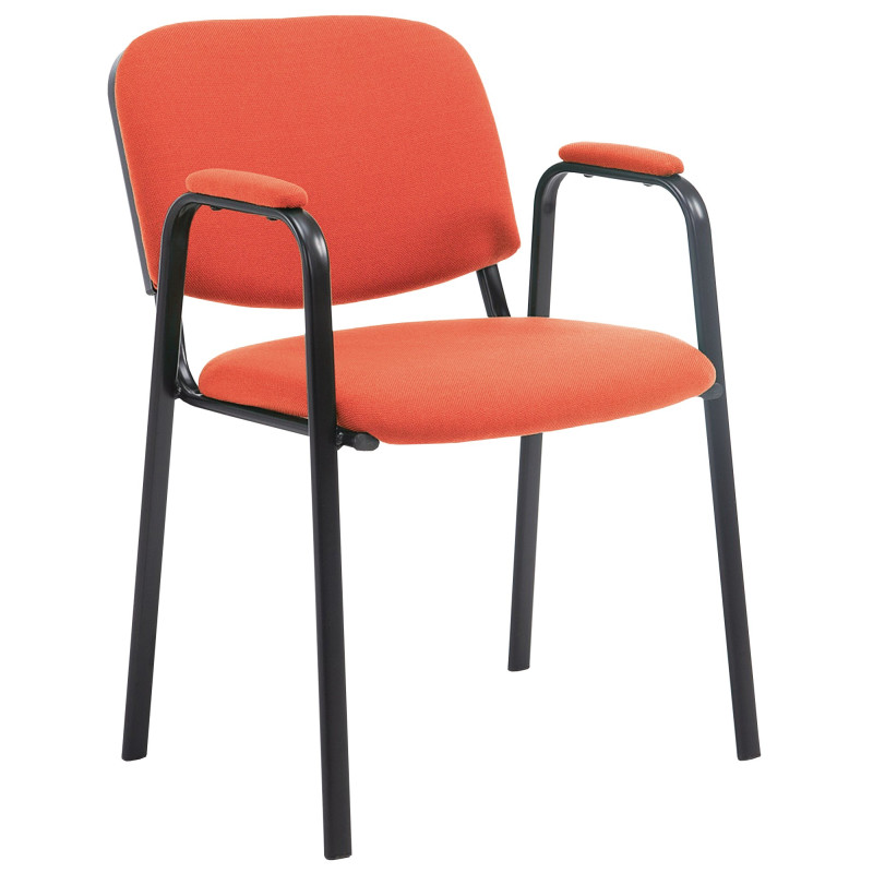 Chaise visiteur Ken PRO en tissu | rouge