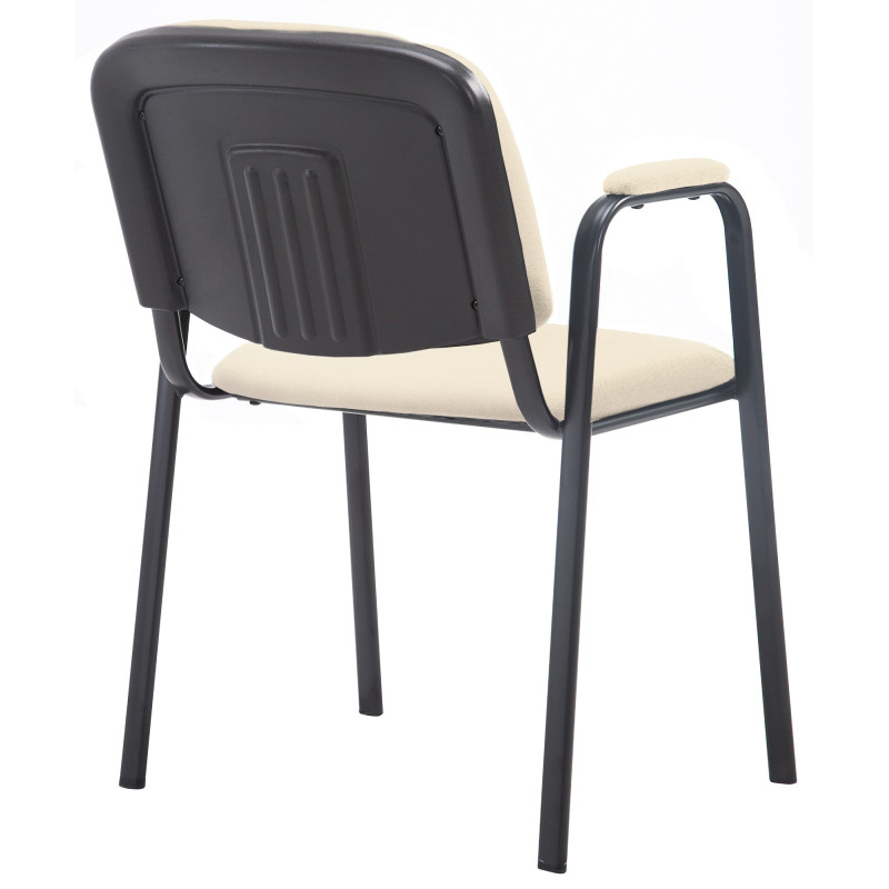 Chaise visiteur Ken PRO en tissu | crème