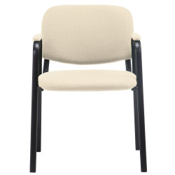 Chaise visiteur Ken PRO en tissu | crème