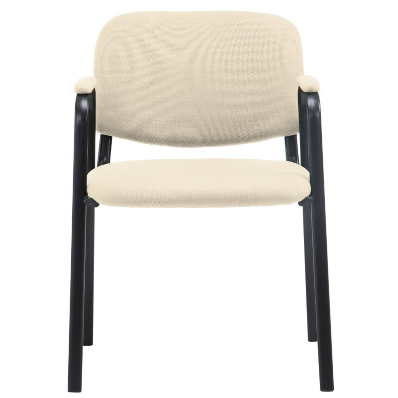 Chaise visiteur Ken PRO en tissu | crème