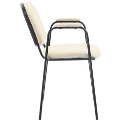 Chaise visiteur Ken PRO en tissu | crème