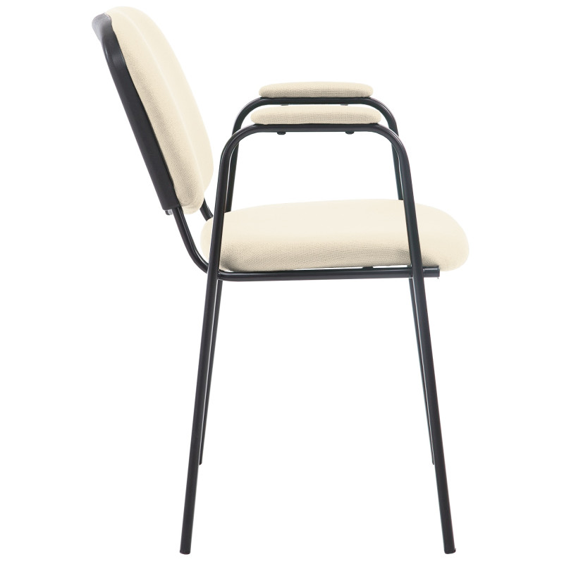 Chaise visiteur Ken PRO en tissu | crème