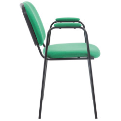 Chaise visiteur Ken PRO en tissu | vert