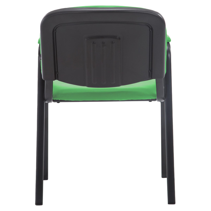 Chaise visiteur Ken PRO en cuir artificiel | vert