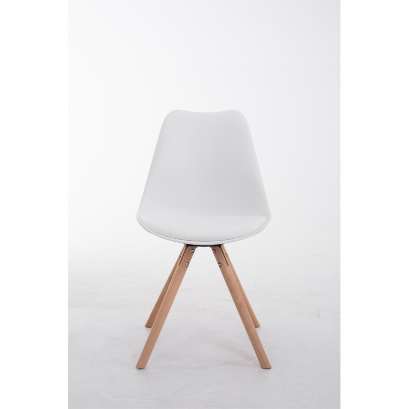 Chaise visiteur Toulouse Natura Ronde | blanc