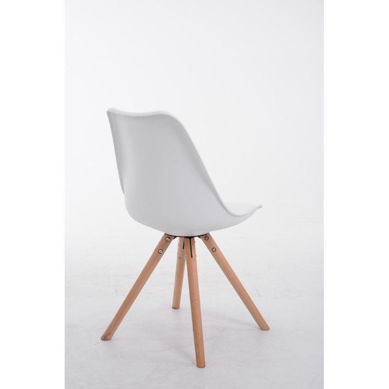 Chaise visiteur Toulouse Natura Ronde | blanc