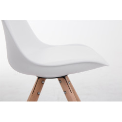 Chaise visiteur Toulouse Natura Ronde | blanc