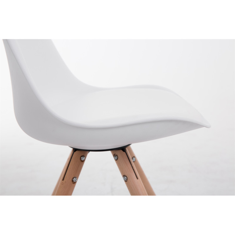 Chaise visiteur Toulouse Natura Ronde | blanc