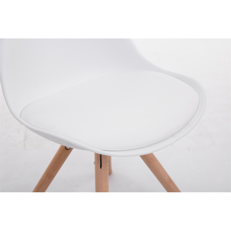 Chaise visiteur Toulouse Natura Ronde | blanc