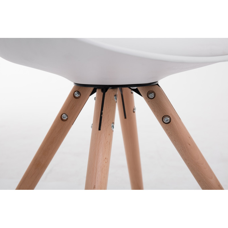 Chaise visiteur Toulouse Natura Ronde | blanc