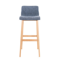 Tabouret de bar Hoover tissu Natura bleu