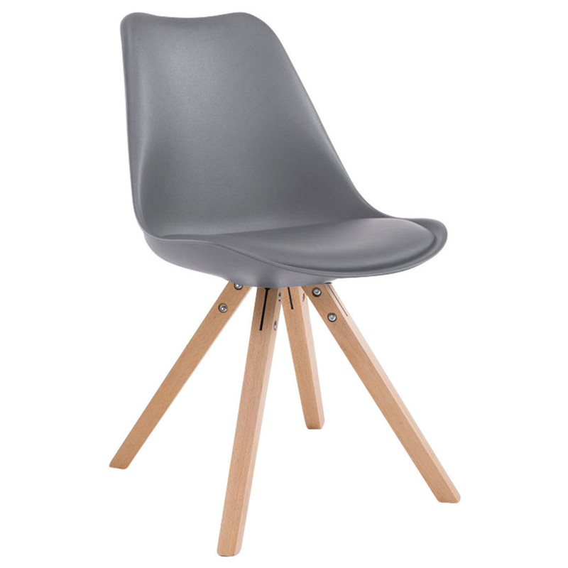 Chaise visiteur Toulouse Natura Square | gris