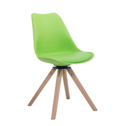 Chaise visiteur Troyes Pivotante Natura Square | vert