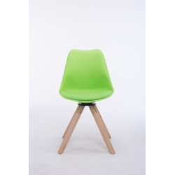Chaise visiteur Troyes Pivotante Natura Square | vert