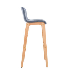 Tabouret de bar Hoover tissu Natura bleu
