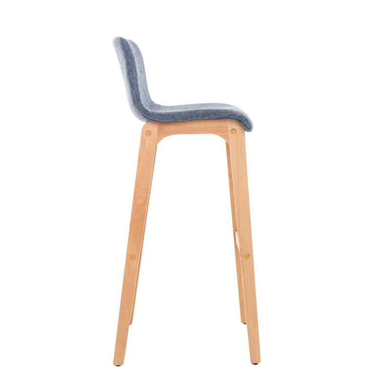 Tabouret de bar Hoover tissu Natura bleu