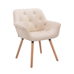 Chaise visiteur Cassidy natura | crème