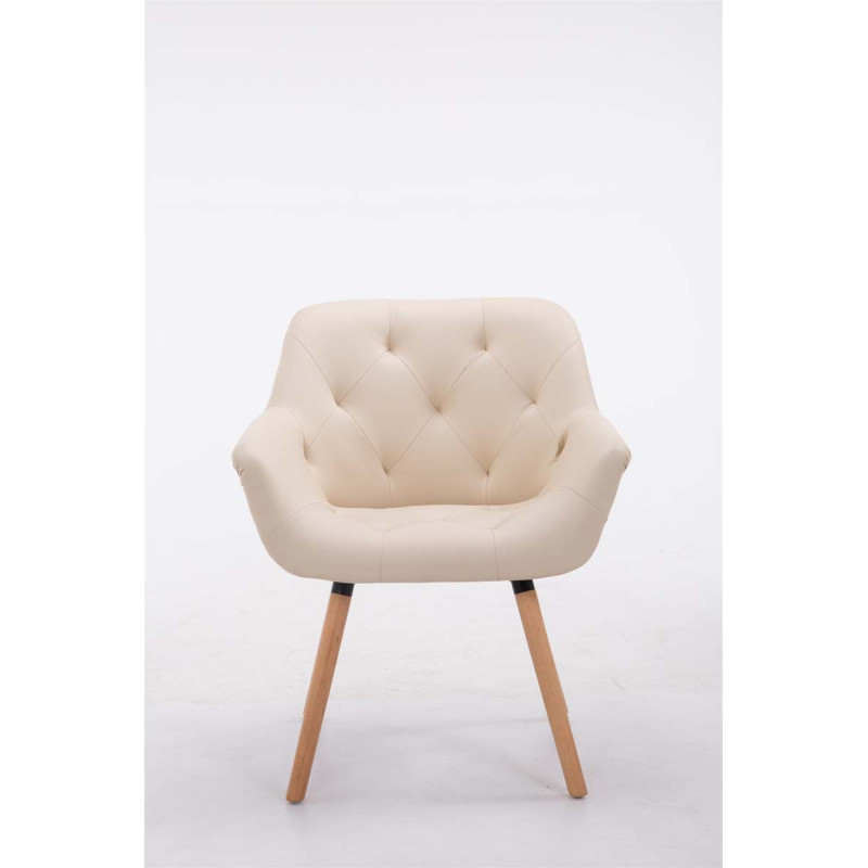 Chaise visiteur Cassidy natura | crème
