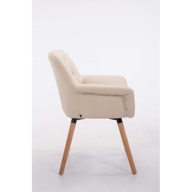 Chaise visiteur Cassidy natura | crème