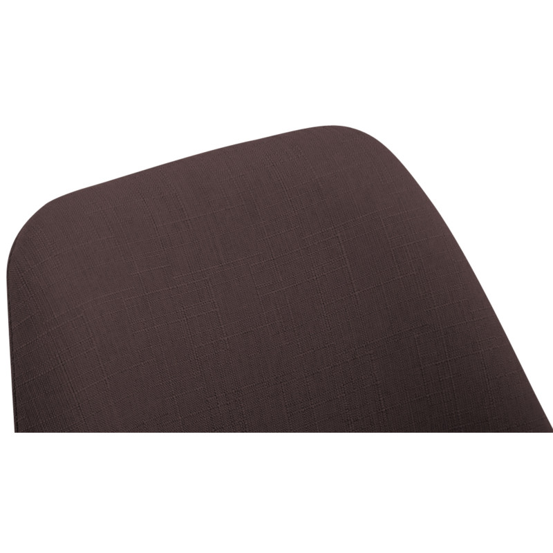 Chaise visiteur Borneo V2 en tissu noyer | brun