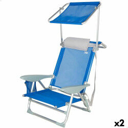 Chaise de Plage Aktive Bleu...