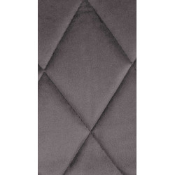 Sgabello da bar Lazio Velvet grigio,cromo