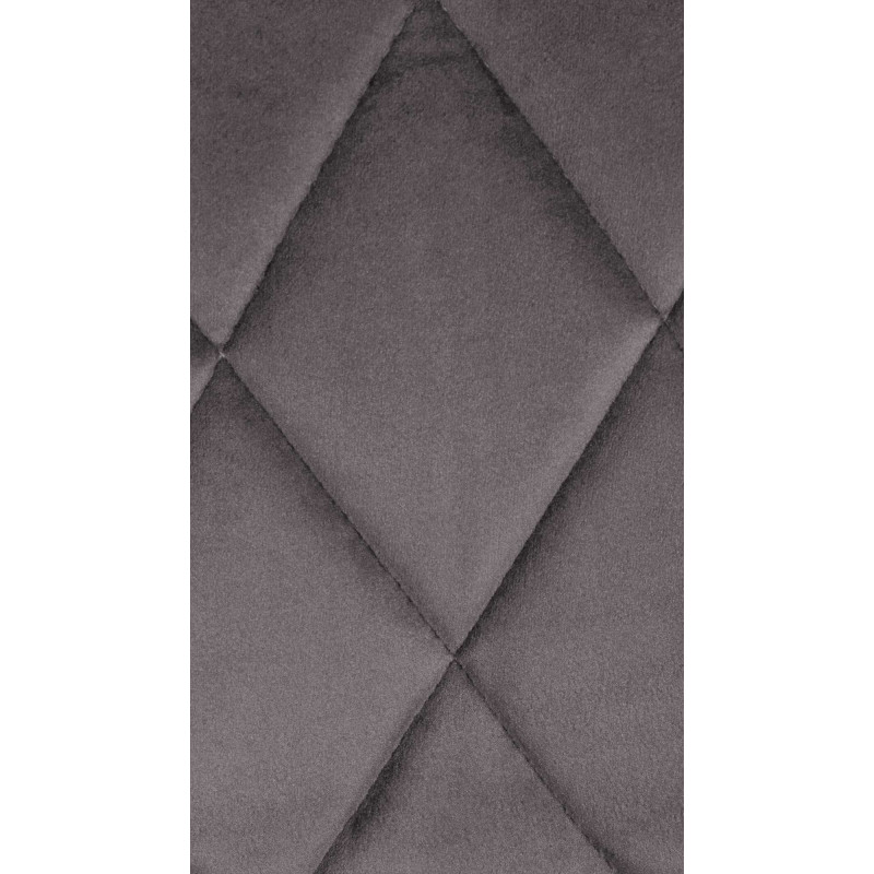 Sgabello da bar Lazio Velvet grigio,cromo