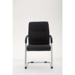 Chaise visiteur XL en tissu Anubis | noir