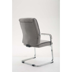 Chaise visiteur XL en tissu Anubis | gris