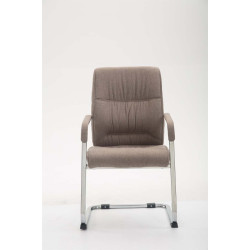 Chaise visiteur XL en tissu Anubis | taupe