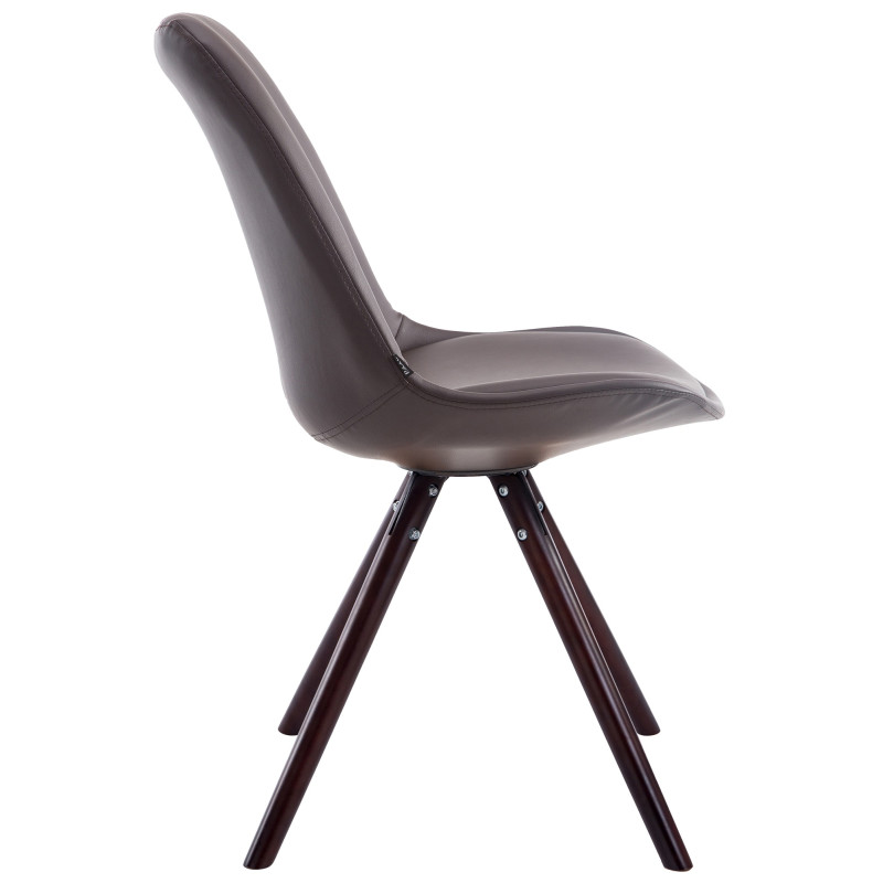 Chaise visiteur Laval Cappuccino Ronde | brun