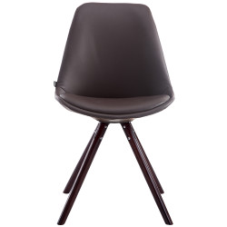 Chaise visiteur Laval Cappuccino Ronde | brun
