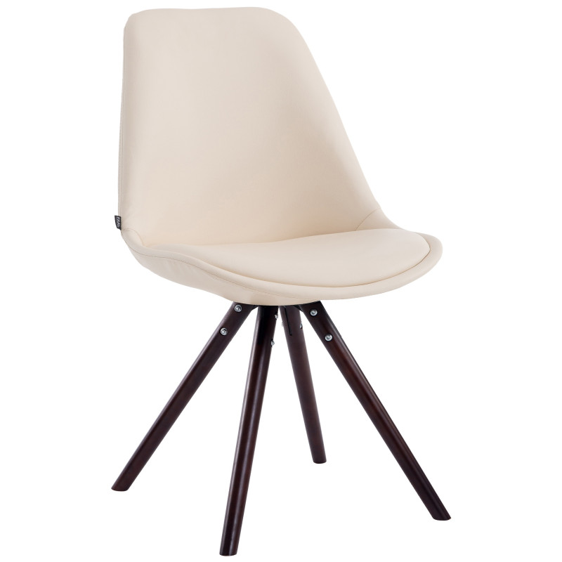 Chaise visiteur Laval Cappuccino Ronde | crème