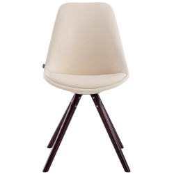 Chaise visiteur Laval Cappuccino Ronde | crème