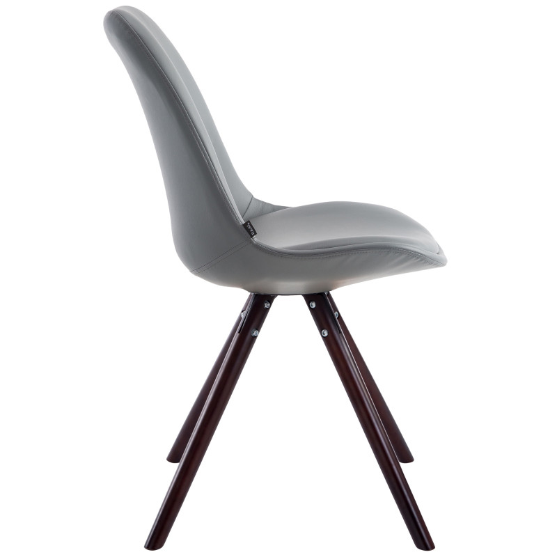 Chaise visiteur Laval Cappuccino Ronde | gris