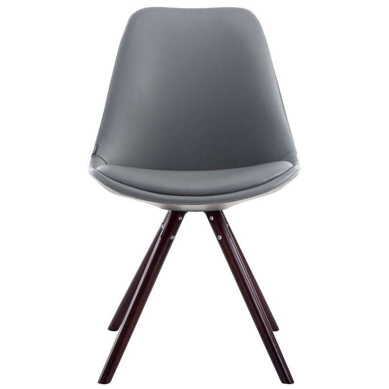 Chaise visiteur Laval Cappuccino Ronde | gris