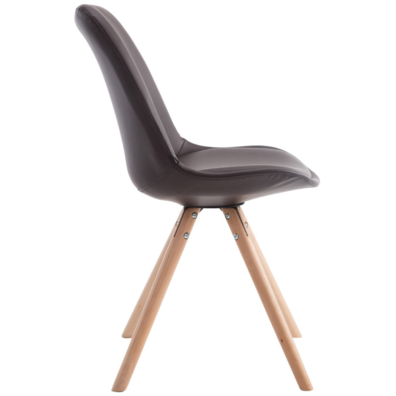 Chaise visiteur Laval Natura Ronde | brun