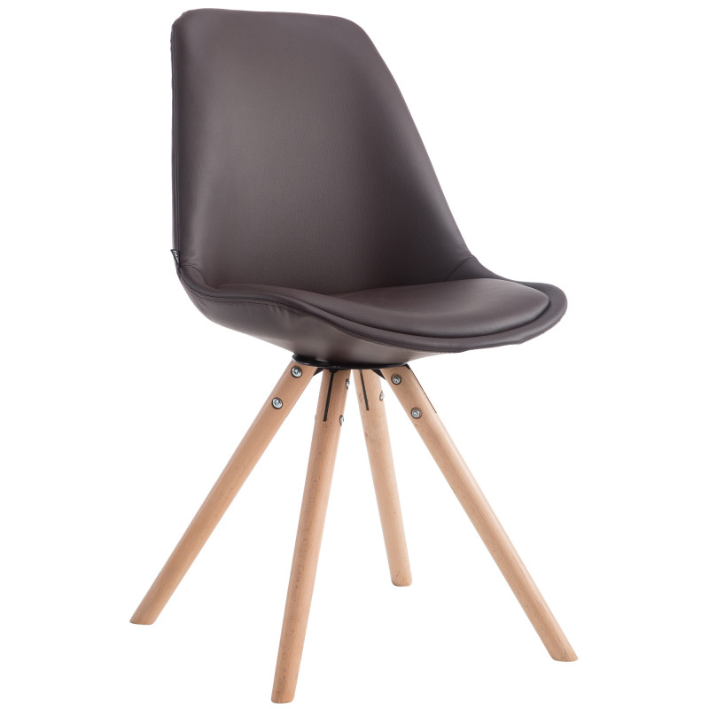 Chaise visiteur Laval Natura Ronde | brun