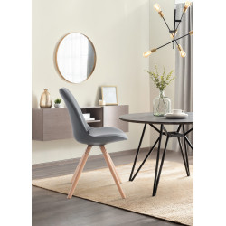Chaise visiteur Laval Natura Ronde | gris